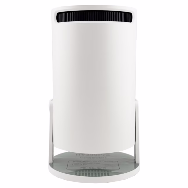 Video Proiector Portabil cilindric HY300PRO, Flippy, Inteligent, Full HD 1080 x 1280, Wireless, Compatibil cu Android/iOS, 17 x 10 x 9 cm, Alb - imagine 5