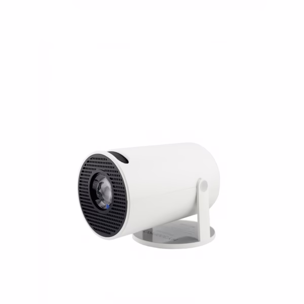 Video Proiector Portabil cilindric HY300PRO+, Flippy, Inteligent, ULTRA HD 1920 x 1080, Wireless, Compatibil cu Android/iOS, 13 x 11 x 9 cm, Alb - imagine 2