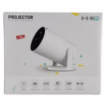 Video Proiector Portabil cilindric HY300PRO+, Flippy, Inteligent, ULTRA HD 1920 x 1080, Wireless, Compatibil cu Android/iOS, 13 x 11 x 9 cm, Alb - imagine 7