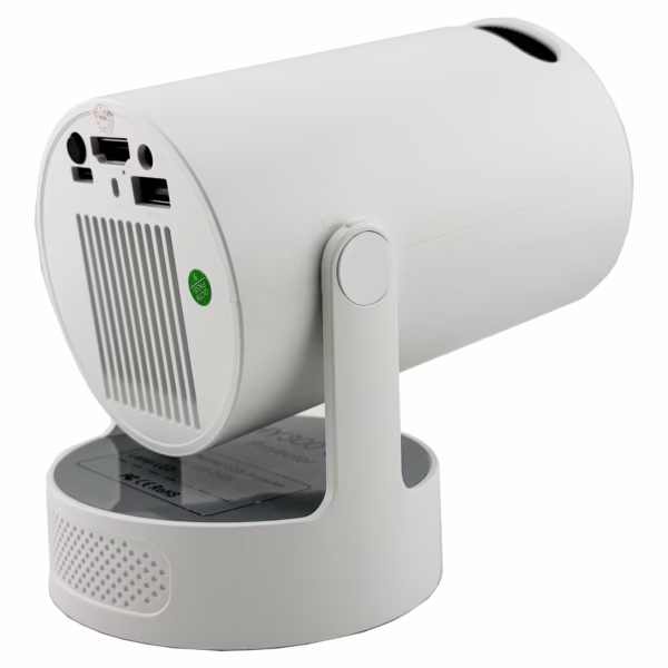 Video Proiector Portabil cilindric HY300ULTRA, Flippy, Inteligent, ULTRA HD 4K 1920 x 1080, Wireless, Compatibil cu Android/iOS, DC, 17 x 11 x 9.5 cm, Alb - imagine 8