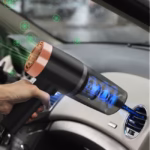Aspirator Portabil Auto și Casă, Putere Mare de Aspirare, 4 Capete Incluse, Tub Prelungitor, Alimentare la Cablu, Compact și Ușor de Folosit, Negru - imagine 4